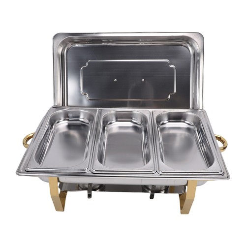 Gold stainless steel chafing - gold,