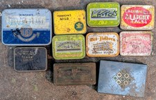 10 Vintage Tins inc. Ringers