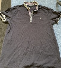 Men’s The Spitalfields Short Co Navy T-Shirt Size Large L