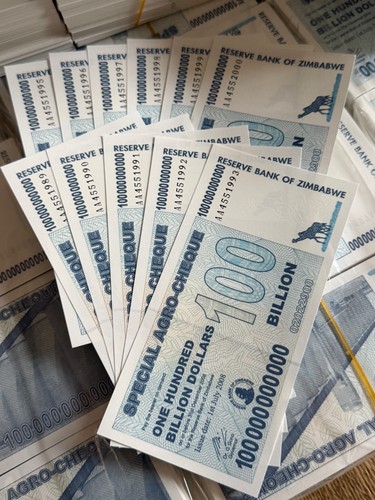 Zimbabwe 100 billion dollars - billion,