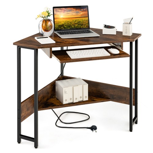 Corner computer desk with - corner,