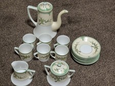 Antique/Vintage Noritake 6 Person Coffee Set As Shown VGC Creamer Coffee Pot Etc