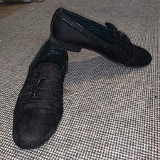 Billionaire Shoes Brogue Italian Size 8 EU 42 Couture Black Vero Cuoio