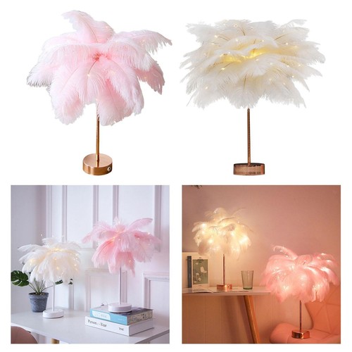 Feather tree table lamp - feather,