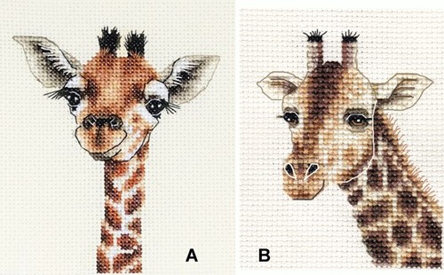 Giraffes full cross - giraffes, kit