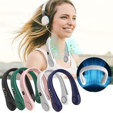 Mini Neck Fan Portable Bladeless Hanging Fan – USB-C Rechargeable Air Cooler UK