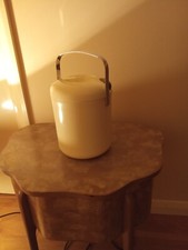 sale, Retro ice bucket with tongs, cream ice bucket, vintage ice bucket, VGC