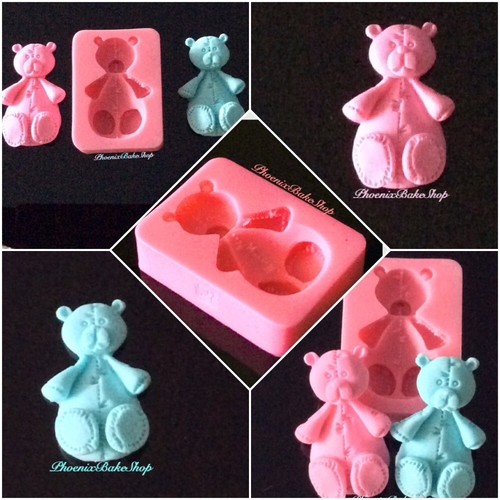 Teddy bear silicone cake - teddy,