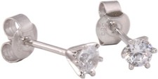 Earrings Stud Solitaire