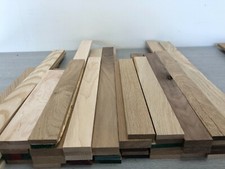 Job lot of damaged Timber Oak Walnut Maple Ash St.Beech 50 pieces per lot ofcuts