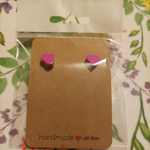 Pink lego heart - pink,