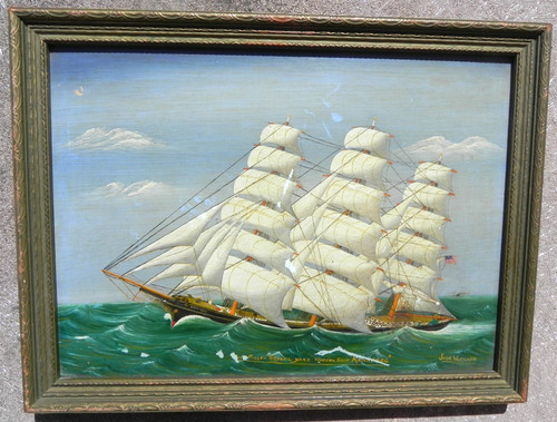 Marine art vintage small