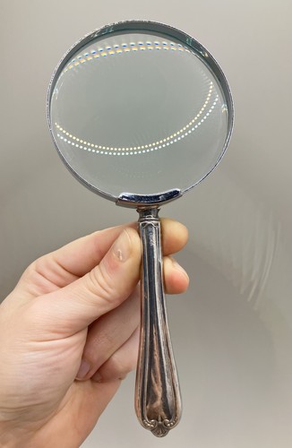 Handheld magnifying glass - magnifying,