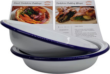 Large Yorkshire Pudding Baking Tin Set - 2X Individual Yorkie Pudding Tins, –...