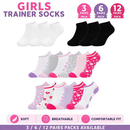 Girls trainer socks kids - girls,