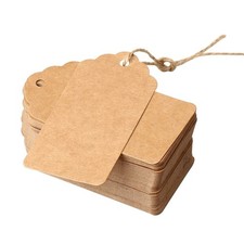 Brown Price Tags with String