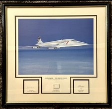 Concorde Limited Edition Framed Print – With Authentic Fuselage Piece – Aviation