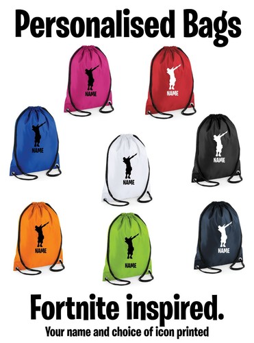 Personalised gym bag fortnite - personalised,