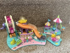 Polly Pocket Rides ‘n Surprises Funfair 1996 Ferris Wheel and Rocket Ride