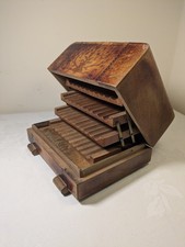 Sorrento Inlaid Cigarette Box Dispenser Keepsake Box Wooden Marquetry Design 