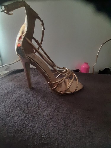 Boohoo rose gold strappy open - boohoo,