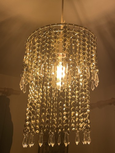 Chandelier lightshade goldtone - chandelier,