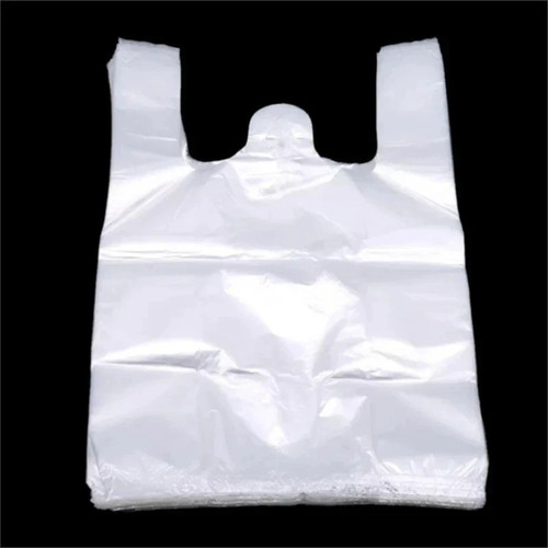 100 white plastic - , shopping