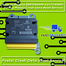 Renault Megane 985109244R A3C11140801 Airbag ECU Crash Data Reset Service
