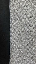 Carpet Stair Runner Herringbone Or Weave Grey  (Sample)