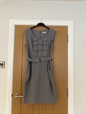 Ladies Shift Dress By Sandra Darren USA SIZE 14 (UK 16 Approx) Vintage Grey