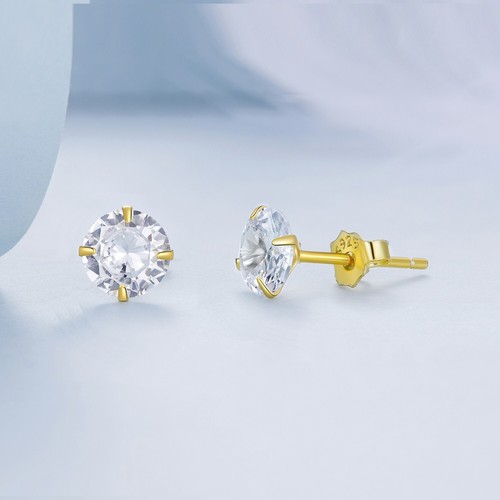 9ct yellow gold - silver,