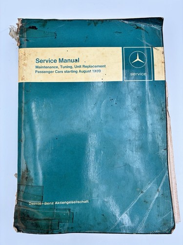 Vtg mercedes benz service - benz,