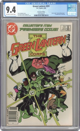 Green lantern 201n cgc - green, 9.4