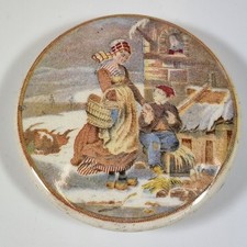 Antique Prattware Pot Lid
