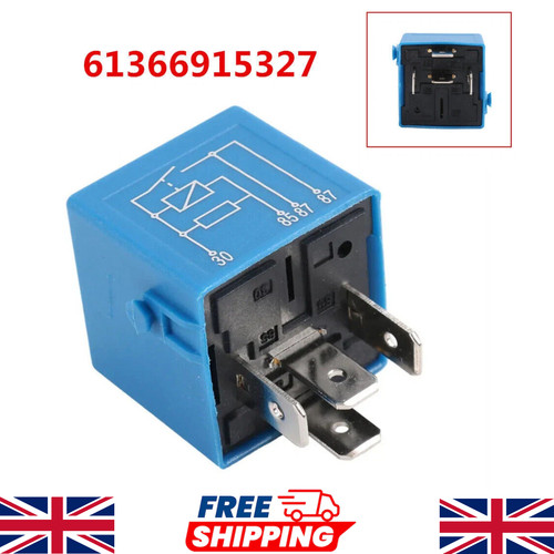Pin sky blue relay - 4-pin, sky-blue