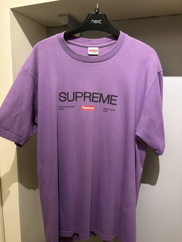 Supreme men shirt - t-shirt, purple