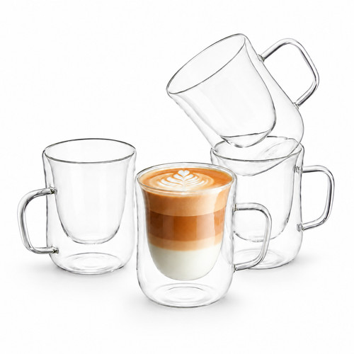 Double walled glass coffee - walled,