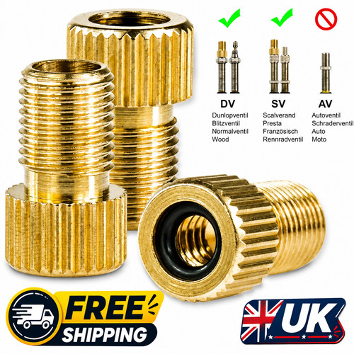 Brass adaptor presta to - brass,