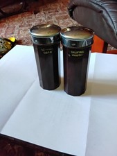 Vintage Bakealite Shaving Pots, Brush And Soap, No Soap