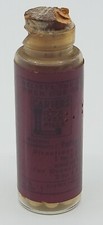 VINTAGE CARTERS LITTLE LIVER PILLS GLASS CORKED TOP BOTTLE ANTIQUE QUACKERY 