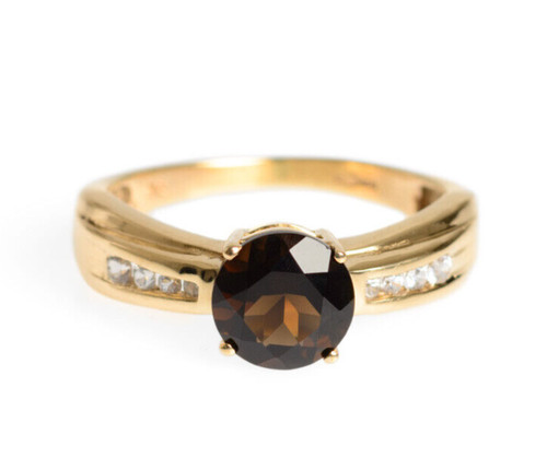 Carat solid gold smoky - 9,