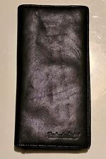 Timberland Soft Black Leather Travel Wallet Coin Purse Bifold