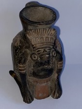 Unusual Aztec Mayan Style Pot