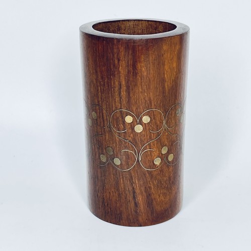 Vintage indian brass - brass, inlaid