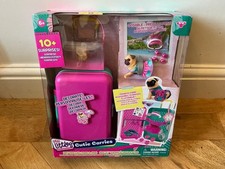 Real Littles Cutie Carries Pug and Puppy Carrier with