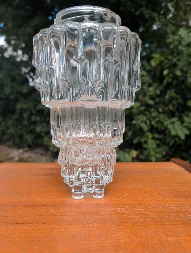 Vintage brutalist clear glass - vintage,