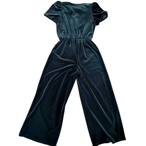 Zara kids emerald green velvet - green,