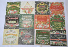 Hunkydory 12 Square Book Toppers Christmas Themed Papercraft Card Making Lot 2