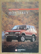 Vauxhall Monterey Brochure 1994 - Fleet Highlights