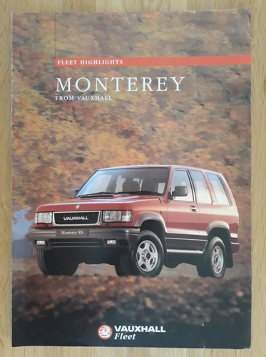 Vauxhall monterey brochure - vauxhall,